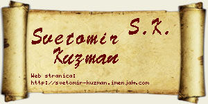 Svetomir Kuzman vizit kartica